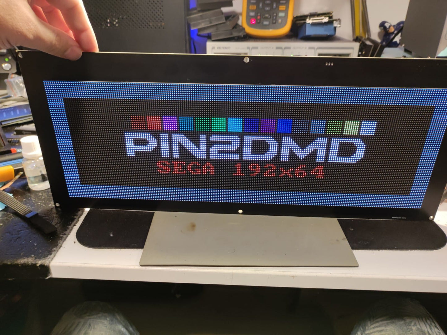 écran pin2dmd evo pour sega 64x192